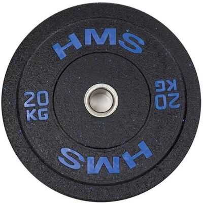 HMS Fitness HTBR20 - Olimpijska talerz z gumowym wykończeniem - 20kg HMS Fitness HTBR20 - Olimpijska talerz z gumowym wykończeniem - 20kg
