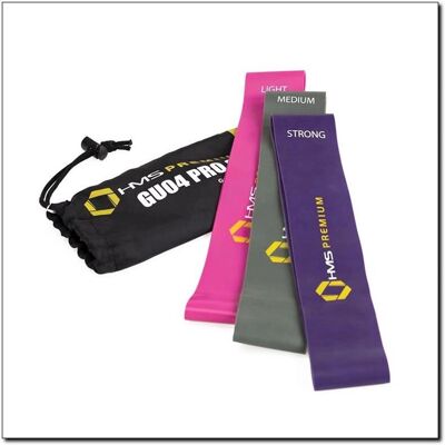 HMS GU04 PRO Oefenband Set - Weerstandstraining HMS GU04 PRO Oefenband Set - Weerstandstraining