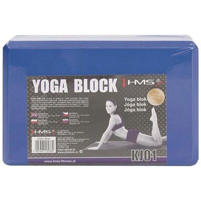 HMS Fitness KJ01 - Blauwe Yoga Blok HMS Fitness KJ01 - Blauwe Yoga Blok