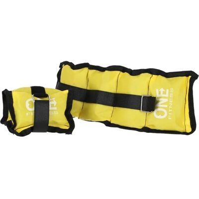 Sacs de poids One Fitness - 2 x 0,7kg - Jaune - Sacs de poids - Publicité Sacs de poids One Fitness - 2 x 0,7kg - Jaune - Sacs de poids - Publicité