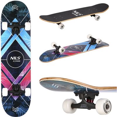 NILS EXTREME Skateboard - Triangel - ABEC 7 - 54mm Räder - Langlebig NILS EXTREME Skateboard - Triangel - ABEC 7 - 54mm Räder - Langlebig