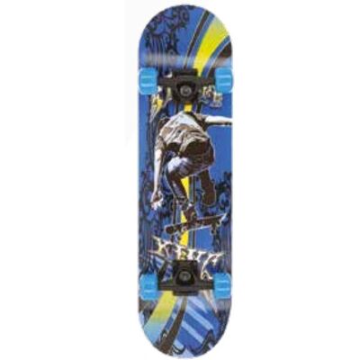 Nils Extreme CR3108SA skateboard - 9 warstwowa laminowana deska, ABEC 7, Niebieski/Żółty Nils Extreme CR3108SA skateboard - 9 warstwowa laminowana deska, ABEC 7, Niebieski/Żółty