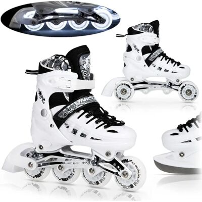 NILS Extreme 4-in-1 Weiße Inline Skates NILS Extreme 4-in-1 Weiße Inline Skates