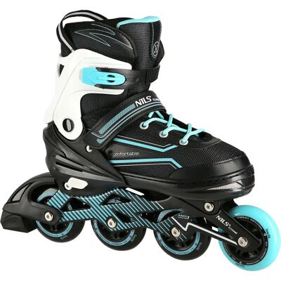 Nils Extreme Turkuskie Inline Skates - Rekreacyjne i Regulowane Nils Extreme Turkuskie Inline Skates - Rekreacyjne i Regulowane
