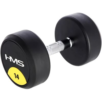 HMS HG Pro 14Kg Gummierte Hantel - Krafttraining Ausrüstung HMS HG Pro 14Kg Gummierte Hantel - Krafttraining Ausrüstung