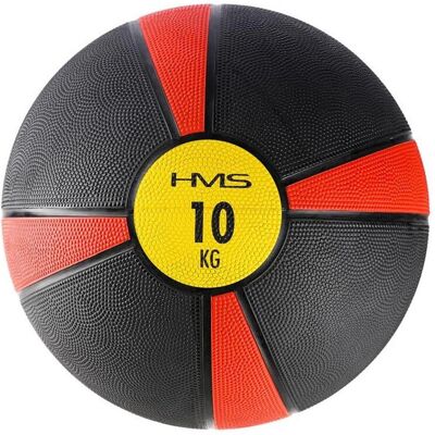 HMS Fitness NK10 Medizinball - 10kg, Schwarz, Rot HMS Fitness NK10 Medizinball - 10kg, Schwarz, Rot