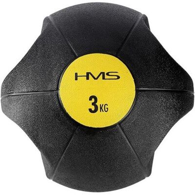 HMS NKU03 Medizinball - Robuster 3kg Schwarz HMS NKU03 Medizinball - Robuster 3kg Schwarz