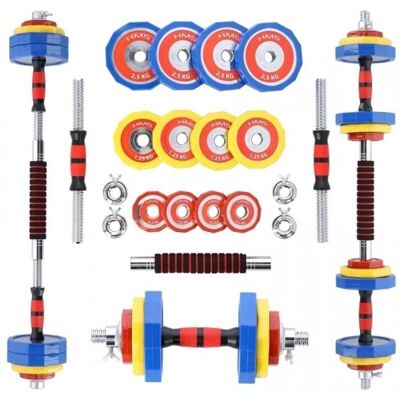 Kolorowe Sztangi w Etui - 2x10kg Sprzęt Fitness Kolorowe Sztangi w Etui - 2x10kg Sprzęt Fitness