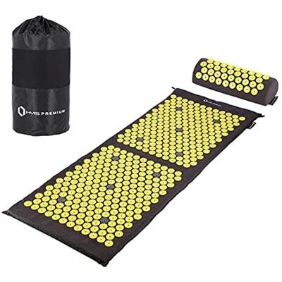 Ensemble Tapis d'Acupression HMS AKM04 - Noir - Publicité Ensemble Tapis d'Acupression HMS AKM04 - Noir - Publicité