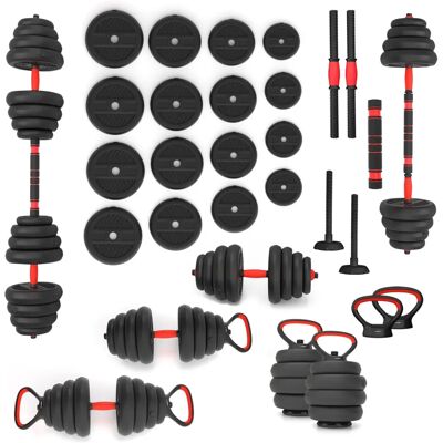 HMS 6-in-1 Gewichtssatz - Fitness Set HMS 6-in-1 Gewichtssatz - Fitness Set