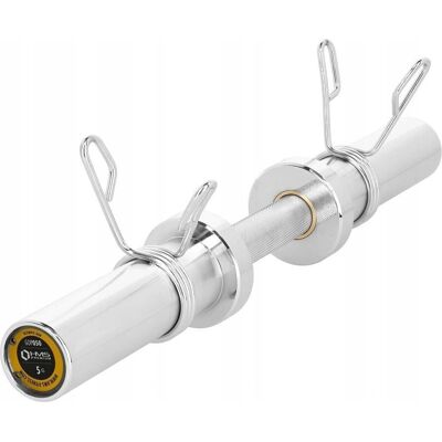 HMS GOP050 Olympische Halter - 5kg, 50cm, Chroom, 320kg Max HMS GOP050 Olympische Halter - 5kg, 50cm, Chroom, 320kg Max