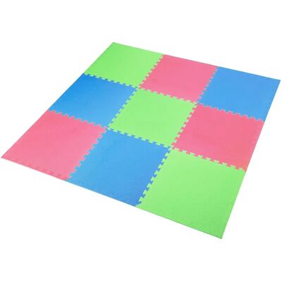 One Fitness MP10 Puzzle Mat - Zielono-Niebiesko-Czerwona - 10mm One Fitness MP10 Puzzle Mat - Zielono-Niebiesko-Czerwona - 10mm