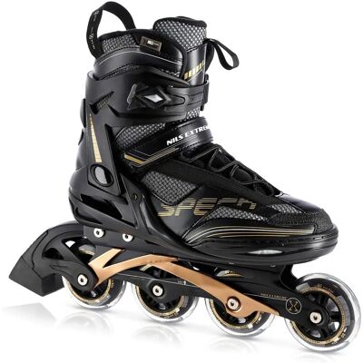 Nils Extreme NA2150 Rolki w linii - Czarny/Bronz - Rozmiar 43 Nils Extreme NA2150 Rolki w linii - Czarny/Bronz - Rozmiar 43