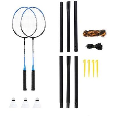NILS NRZ012 Staal Badminton Set - 2 Rackets, 3 Shuttlecocks NILS NRZ012 Staal Badminton Set - 2 Rackets, 3 Shuttlecocks