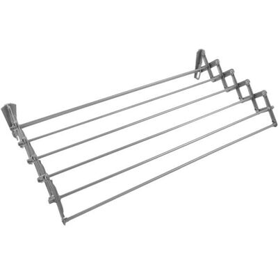 ABJ - Wall Mounted Accordion - 80cm - Clothes Drying Rack - Publicité ABJ - Wall Mounted Accordion - 80cm - Clothes Drying Rack - Publicité