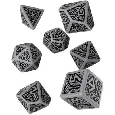 Q Workshop Zwerge Würfelset, grau und schwarz (7 Teile) - Gesellschaftsspiel Q Workshop Zwerge Würfelset, grau und schwarz (7 Teile) - Gesellschaftsspiel