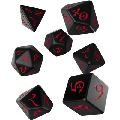 Q Workshop Schwarzes & Rotes Klassisches RPG Würfelset - Würfelset Q Workshop Schwarzes & Rotes Klassisches RPG Würfelset - Würfelset