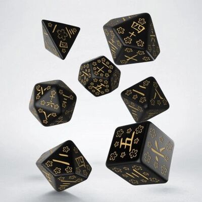 Japán dobókocka készlet Deep Night Firefly - RPG játékokhoz Japán dobókocka készlet Deep Night Firefly - RPG játékokhoz