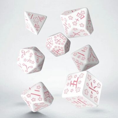 Japonský set kostek s třešňovými květy - Role Playing Game Dice Japonský set kostek s třešňovými květy - Role Playing Game Dice