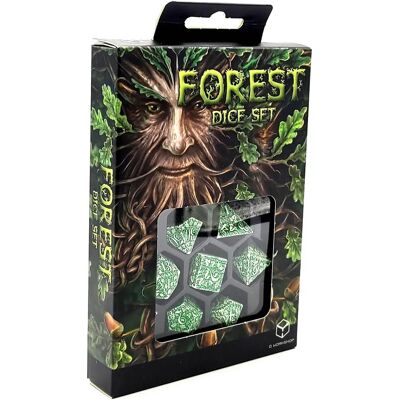 Q Workshop Forest Tundra Dice Set - Premium Quality Q Workshop Forest Tundra Dice Set - Premium Quality