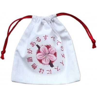 Japonský vak na kostky - Dech jara - Příslušenství ke hrám na hraní rolí Japonský vak na kostky - Dech jara - Příslušenství ke hrám na hraní rolí