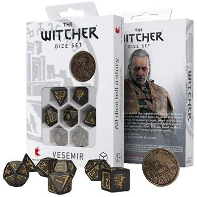 Q Workshop Vesemir Witcher Würfelset - Rollenspiele Würfel Q Workshop Vesemir Witcher Würfelset - Rollenspiele Würfel