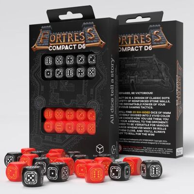 Q Workshop Fortress Compact D6 - Sada kostek na RPG a deskové hry Q Workshop Fortress Compact D6 - Sada kostek na RPG a deskové hry