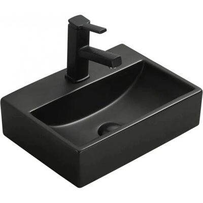 Mexen Mini Nakładany umywalka 40x30 cm Czarna matowa - Ceramika sanitarna Mexen Mini Nakładany umywalka 40x30 cm Czarna matowa - Ceramika sanitarna