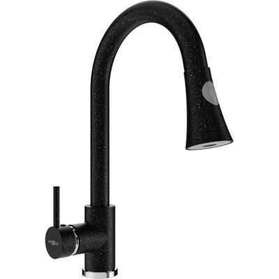 Mexen - Elia - Black speckled - Pull-out - Kitchen Faucet Mexen - Elia - Black speckled - Pull-out - Kitchen Faucet