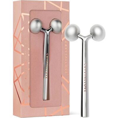 Crystallove Masqueur Visage Lift & Sculpt en Argent - Publicité Crystallove Masqueur Visage Lift & Sculpt en Argent - Publicité