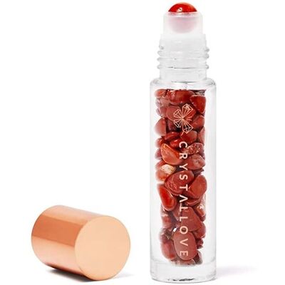 Bouteille CRYSTALLOVE avec cristaux pour huile - Jaspe Rouge - 10ml - Publicité Bouteille CRYSTALLOVE avec cristaux pour huile - Jaspe Rouge - 10ml - Publicité