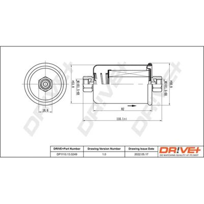 MG WJN101191 Kraftstofffilter - Kraftstofffilter mit 114mm Höhe, 55mm Durchmesser, M14 x 1.5 Gewinde MG WJN101191 Kraftstofffilter - Kraftstofffilter mit 114mm Höhe, 55mm Durchmesser, M14 x 1.5 Gewinde