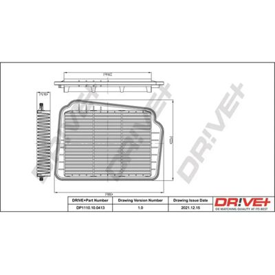 Daimler Luftfilter - Filtereinsatz - 302x222x37mm Daimler Luftfilter - Filtereinsatz - 302x222x37mm
