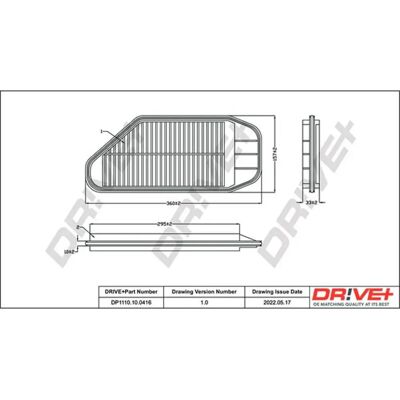 Chevrolet Spark Luftfilter - DFA0416 Chevrolet Spark Luftfilter - DFA0416