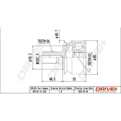 Dr!ve+ Antriebswellengelenk Satz - C-Max, Focus, Volvo C30, S40 Dr!ve+ Antriebswellengelenk Satz - C-Max, Focus, Volvo C30, S40