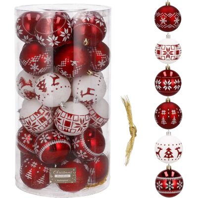 Vánoční ozdoby Springos - 30 kusů, 7cm Vánoční ozdoby Springos - 30 kusů, 7cm