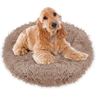 SPRINGOS Lit pour Chien et Chat - Ø 80 cm - Marron Clair - Publicité SPRINGOS Lit pour Chien et Chat - Ø 80 cm - Marron Clair - Publicité