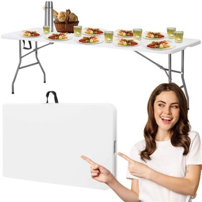Tavolo catering pieghevole Springos - Resistente alle intemperie, 240cm Tavolo catering pieghevole Springos - Resistente alle intemperie, 240cm