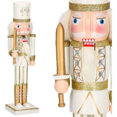 Springos Oříškovník - Dřevěný voják 38cm, vánoční dekorace Springos Oříškovník - Dřevěný voják 38cm, vánoční dekorace