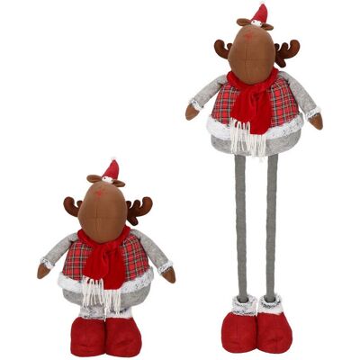 Springos - Kerstrendier - 55-95 cm - Textil - Decorative figure Springos - Kerstrendier - 55-95 cm - Textil - Decorative figure