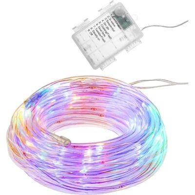 Springos LED Řetěz světel - 50 LED, 8 režimů, na baterie Springos LED Řetěz světel - 50 LED, 8 režimů, na baterie