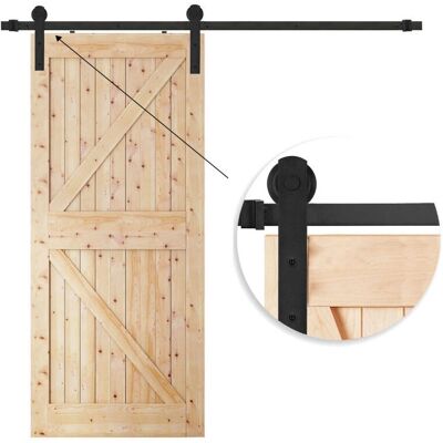 Springos Posuvný Systém Dveří - 183 cm Černá Matná - Až 100 kg Springos Posuvný Systém Dveří - 183 cm Černá Matná - Až 100 kg