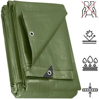 SPRINGOS - GA2133 - Zelená - 3x5m - Tarpaulin SPRINGOS - GA2133 - Zelená - 3x5m - Tarpaulin