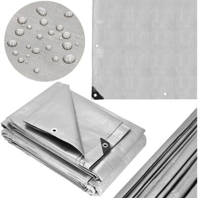 Springos Harmaa Vedenpitävä Suojapeite 8x5m - Tarp Springos Harmaa Vedenpitävä Suojapeite 8x5m - Tarp