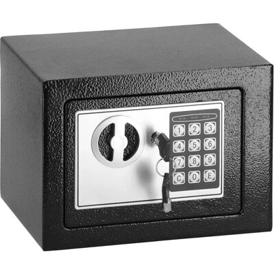 Springos Trezor - 23x17x17cm Černý s Kódem a Klíčem Springos Trezor - 23x17x17cm Černý s Kódem a Klíčem