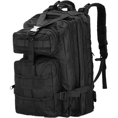 Černý Turistický Batoh Springos - 35L, Ventilační Systém, Nastavitelné Popruhy Černý Turistický Batoh Springos - 35L, Ventilační Systém, Nastavitelné Popruhy