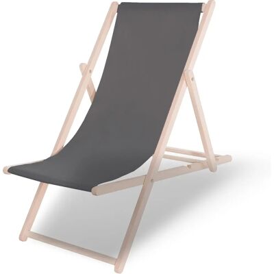 Transat pliable en bois Springos - 3 positions - Jardin & Balcon - Publicité Transat pliable en bois Springos - 3 positions - Jardin & Balcon - Publicité