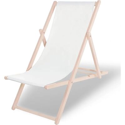 Transat en Bois Springos - Réglable, Pliable, Jusqu'à 120kg - Publicité Transat en Bois Springos - Réglable, Pliable, Jusqu'à 120kg - Publicité