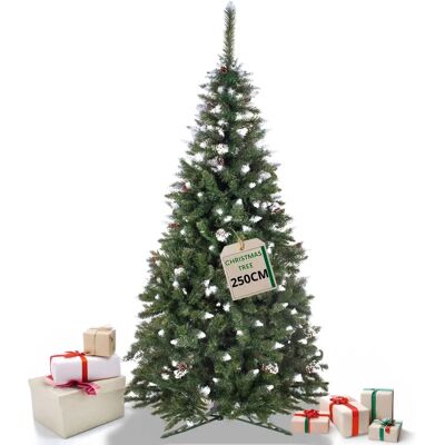 Tekninen joulukuusi 250cm - Lumi, Käpy & Premium Laatu Tekninen joulukuusi 250cm - Lumi, Käpy & Premium Laatu