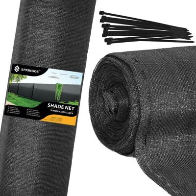 SPRINGOS SN0044 - antracyt - 1,2x25 m - 140 g/m2 - Shade net SPRINGOS SN0044 - antracyt - 1,2x25 m - 140 g/m2 - Shade net